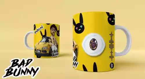 vectores plantilas BADBUNNY,CANTANTE,